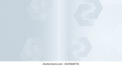 Design hexagon lines on gray background. Geometric lines abstract simple  modern nice good