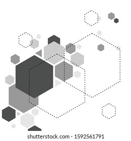 A design for a hexagon-shaped background
