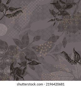 design for hijab or scarf