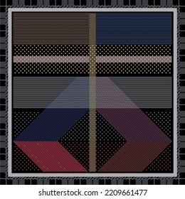 design for hijab or scarf