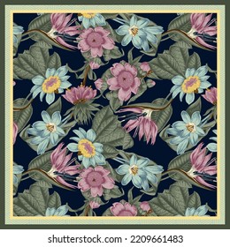 design for hijab or scarf