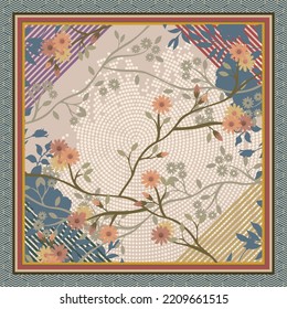 design for hijab or scarf