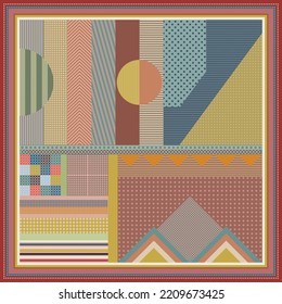 design for hijab or scarf