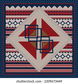 design for hijab or scarf