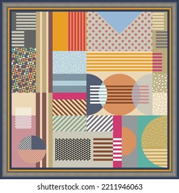 design for hijab or scarf