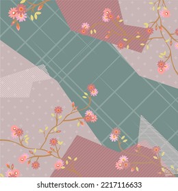 design for hijab or scarf