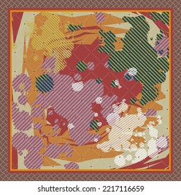design for hijab or scarf