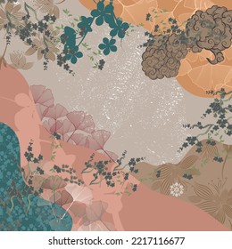 design for hijab or scarf