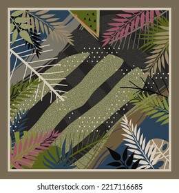 design for hijab or scarf
