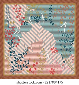 design for hijab or scarf