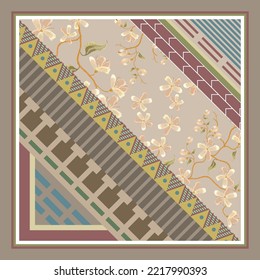 design for hijab or scarf