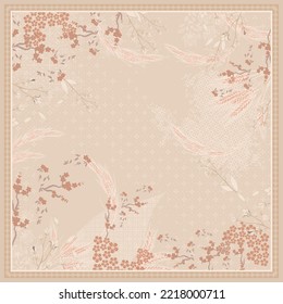 design for hijab or scarf