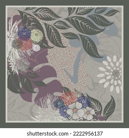 design for hijab or scarf
