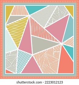 design for hijab or scarf