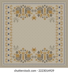 design for hijab or scarf
