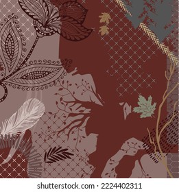 design for hijab or scarf