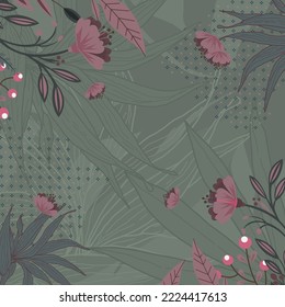 design for hijab or scarf