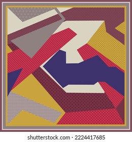 design for hijab or scarf