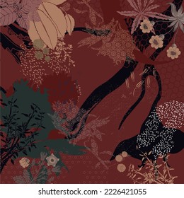 design for hijab or scarf