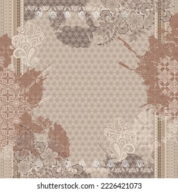 design for hijab or scarf