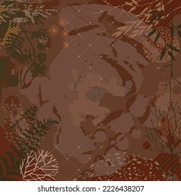 design for hijab or scarf