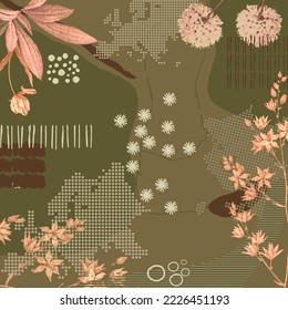 design for hijab or scarf