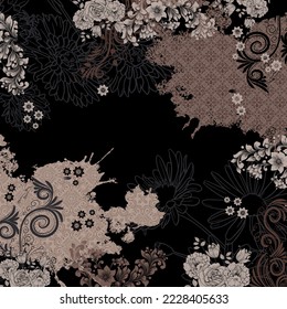 design for hijab or scarf