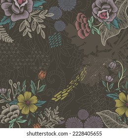 design for hijab or scarf