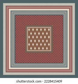 design for hijab or scarf