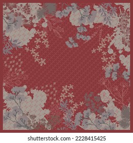 design for hijab or scarf