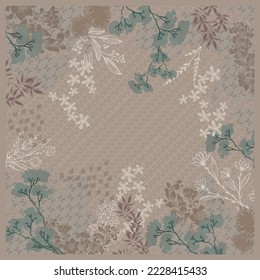 design for hijab or scarf
