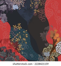 design for hijab or scarf