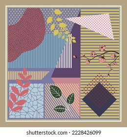 design for hijab or scarf