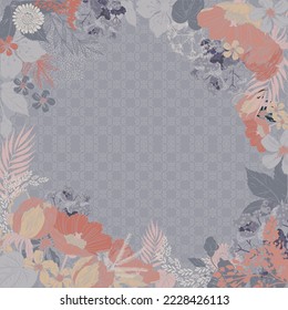 design for hijab or scarf