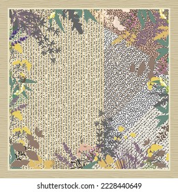 design for hijab or scarf