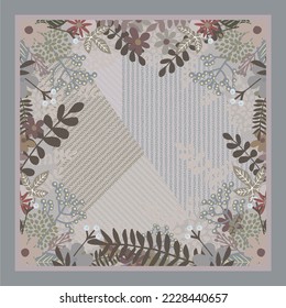 design for hijab or scarf