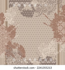 design for hijab or scarf