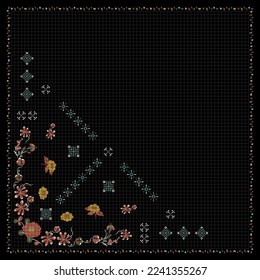 design for hijab or scarf