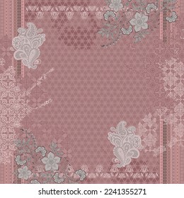 design for hijab or scarf