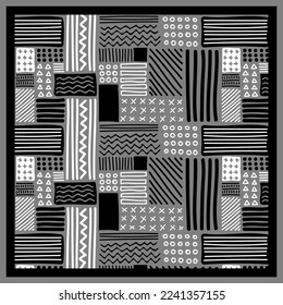 design for hijab or scarf
