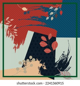 design for hijab or scarf