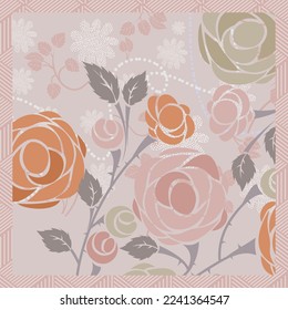 design for hijab or scarf