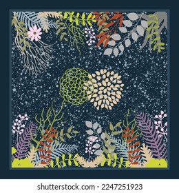 design for hijab or scarf
