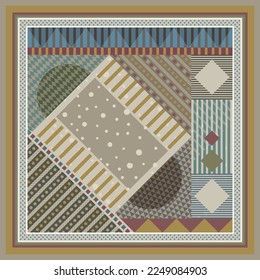 design for hijab or scarf