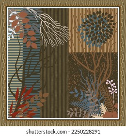 design for hijab or scarf