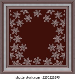 design for hijab or scarf