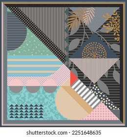 design for hijab or scarf