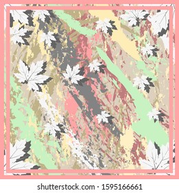 Design of hijab or scarf motifs with abstract patterns. can be used also for other fabric patterns or wallpaper.vector design inspiration