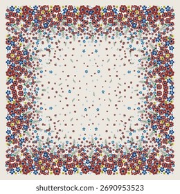 Design Hijab with Tiny Flower Patterns