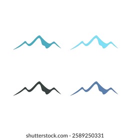 DESIGN HILLS MOUNTAINS LOGO SIGN SYMBOL VECTOR